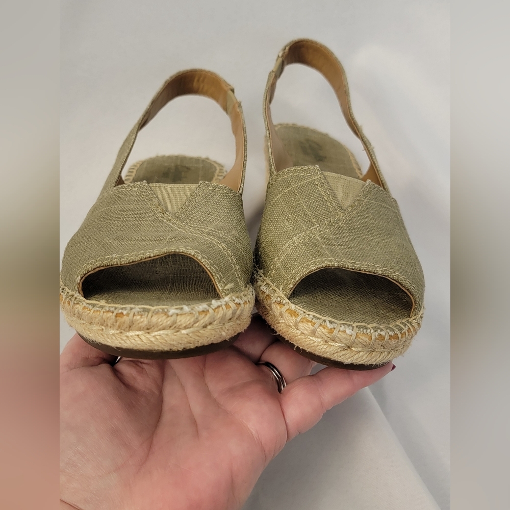 Clarks Artesian Espadrille Slingbacks Size 5.5M - Picture 11 of 14
